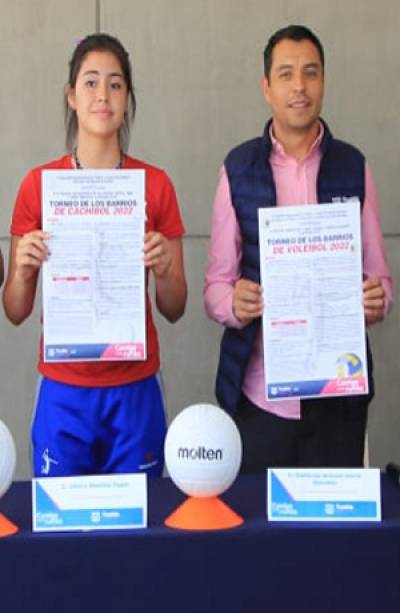 Anuncian Torneo de los Barrios de Voleibol y Cachibol en Puebla