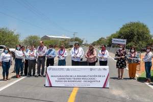 Barbosa Huerta inauguró rehabilitación de carretera tramo Molcaxac-Tepexi-Ixcaquixtla