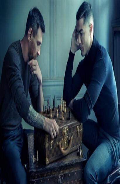 La foto de Messi y Ronaldo jugando al ajedrez que revoluciona las