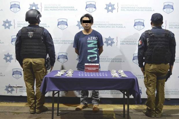 Narcomenudista es detenido con drogas en San Ramón