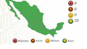 Todo México en verde del Semáforo COVID durante Semana Santa