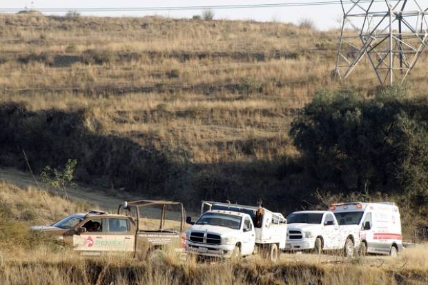 Detectan toma clandestina en ducto de Pemex entre Texmelucan y El Verde