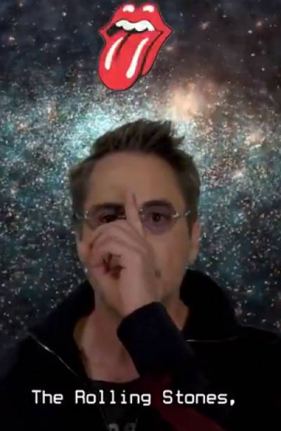 Robert Downey Jr anunció que Rolling Stones llegaron a la luna