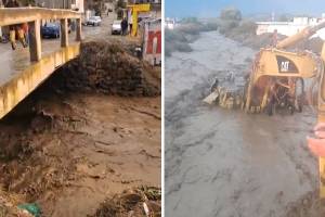 Desbordamiento de barranca en Esperanza deja al menos 40 viviendas afectadas