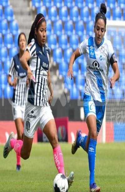 Rayadas derrotan 3-0 al Puebla Femenil en el Cuauhtémoc
