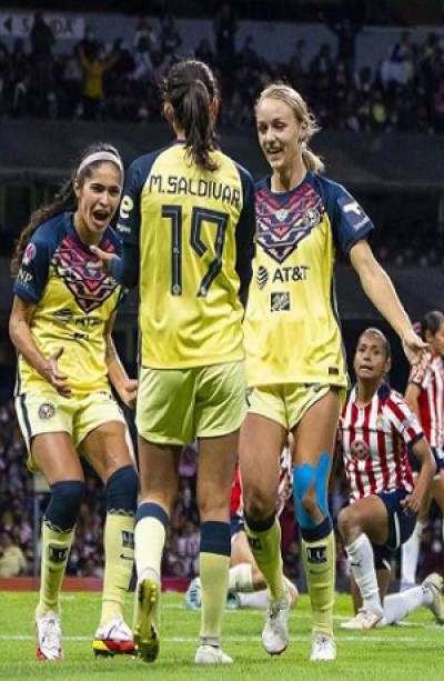 América vence 2-1 a Chivas en cuartos de final de la Liga MX Femenil