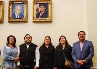 Colocan retrato oficial de Barbosa Huerta en Salón de Gobernadores