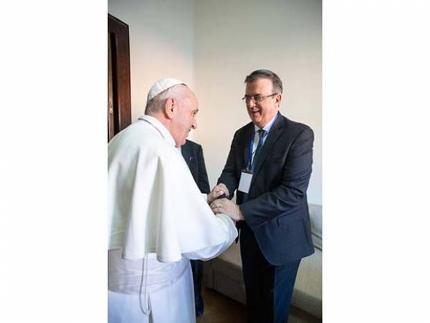 Relaciones Exteriores ocultó encuentro entre el Papa Francisco y Marcelo Ebrard