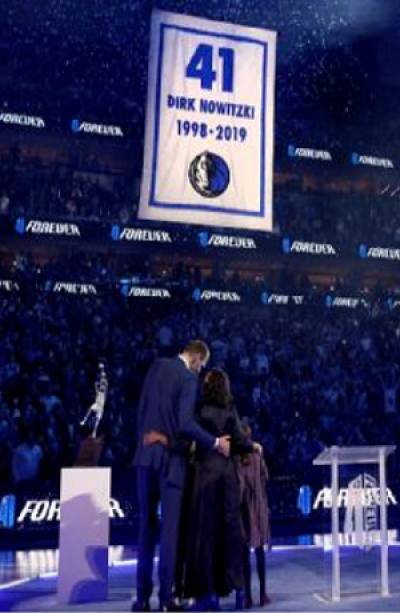 Dallas Mavericks retira el #41 de Dirk Nowitzki