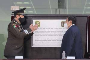 Barbosa Huerta encabezó ceremonia de reubicación a Puebla de la VI Región Militar