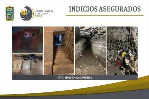 Hallan subametralladora, drogas y túnel tras cateos en Quecholac y Palmar de Bravo