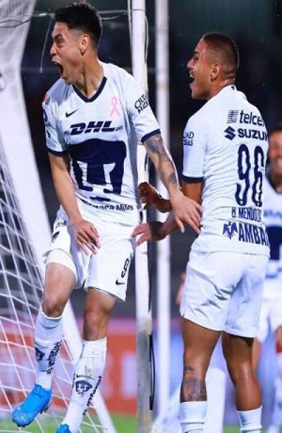 Pumas goleó 5-1 al Atlas en Ciudad Universitaria