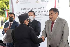 Gobierno de Puebla reconoce a Banda Sinfónica de la SSP y al Coro Normalista del Estado