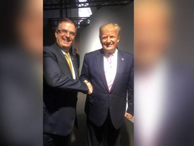 Así fue el saludo Ebrard-Trump en el G-20