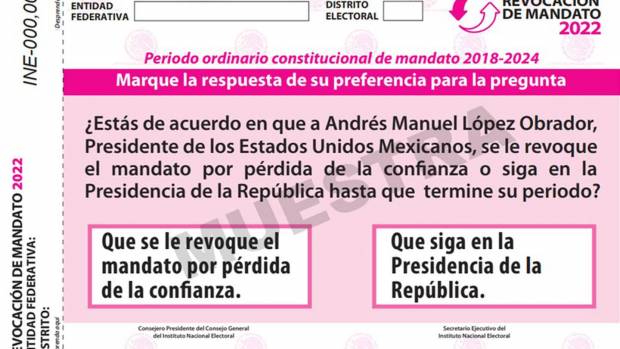 Publican reglas de revocación de mandato en el Diario Oficial de la Federación