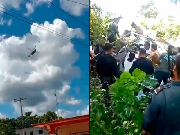 VIDEO. Cae helicóptero de la Marina en Tabasco; mueren tres