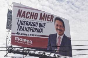 Publicidad de Ignacio Mier viola reglamentación estatal y municipal