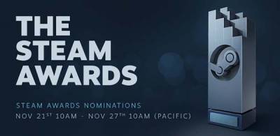 Ya puedes nominar a tus juegos favoritos para los Steam Awards 2018