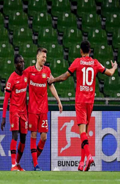 Bayer Leverkusen goleó 4-1 al Werder Bremen en la Bundesliga