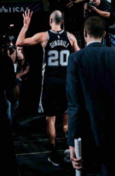 Spurs retiraron el jersey 20 de Manu Ginóbili