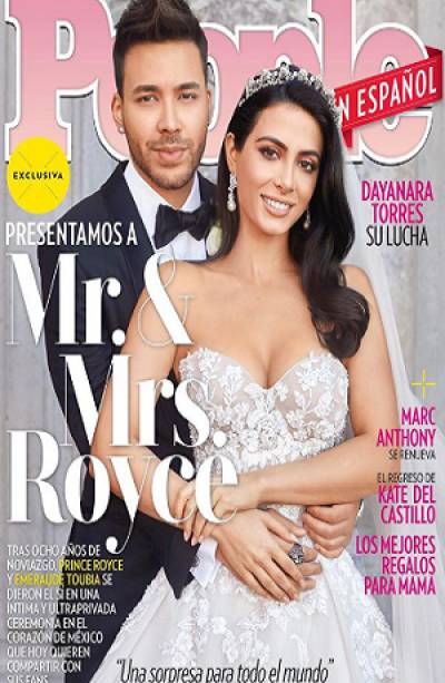 Prince Royce y Emeraude Toubia se casaron desde diciembre