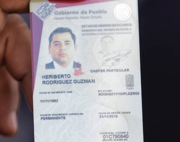 Así es la nueva licencia de conducir en Puebla