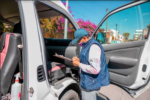 Movilidad y Transporte realiza revista vehicular en 36 municipios poblanos