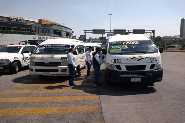 Retiran unidades de la Ruta 61 por circular irregularmente en Puebla