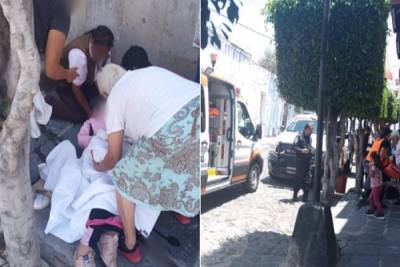 Bebé sorprende a su mamá y nace en calles del Barrio de Analco