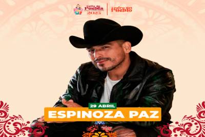 Espinoza Paz regresa a la Feria de Puebla, este 29 de abril en el Teatro del Pueblo