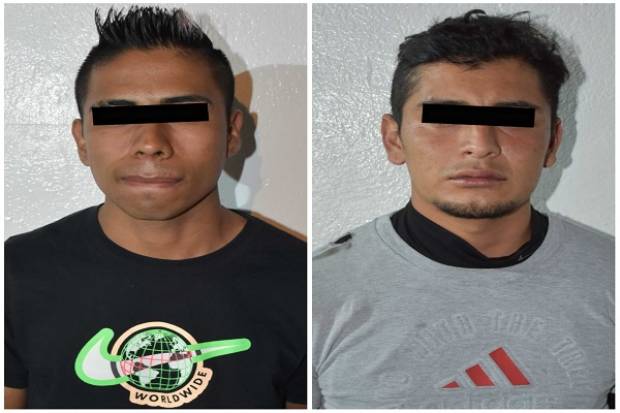 Capturan a dos implicados en asalto a Elektra en el centro de Puebla