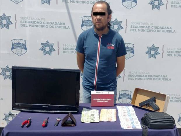 Capturan en Puebla a ladrón con 12 mil 500 pesos en billetes falsos