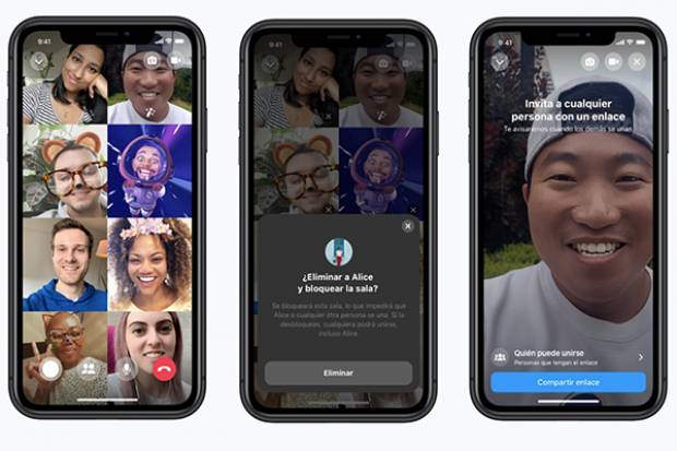 Facebook presenta Rooms, una aplicación para competir con Zoom