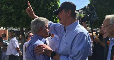 Vicente Fox fue corrido en León de la marcha que él convocó