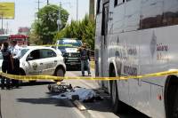 FOTOS: Muere ciclista atropellado por unidad de RUTA Puebla