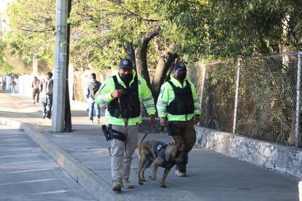 Suman 137 detenidos los operativos de seguridad en escuelas de Puebla