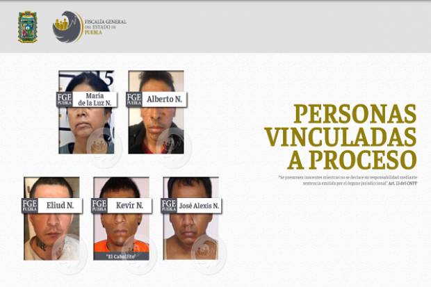 Cinco implicados a multihomicidios en Tulcingo del Valle son vinculados a proceso