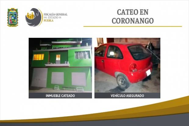 Fiscalía localiza un vehículo robado en domicilio de Coronango