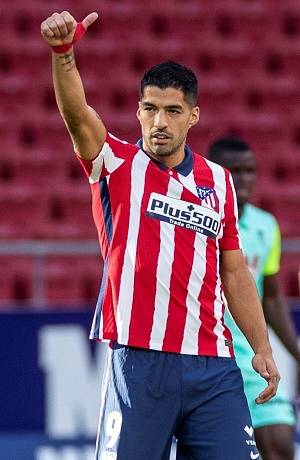 Luis Suárez anota doblete en 20 minutos con el Atlético de Madrid