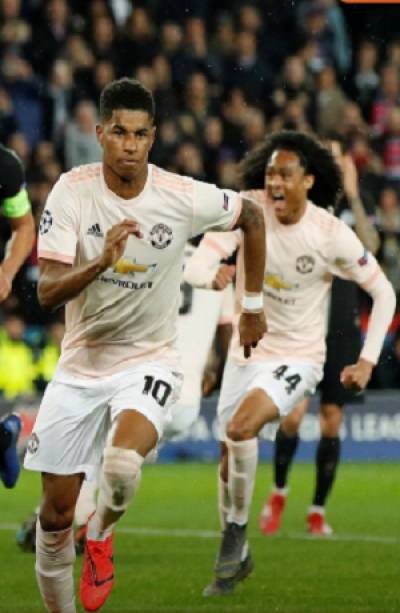 PSG se quedó en la orilla, Manchester United lo goléo 4-1 en la Champions