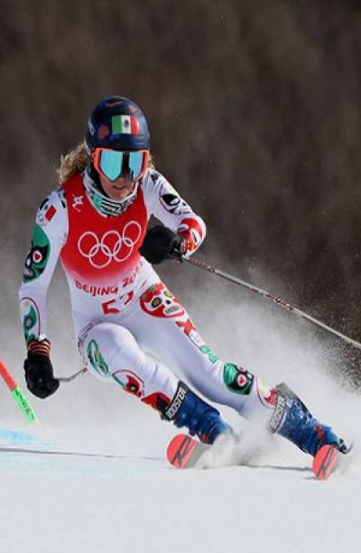 Beijing 2022: Sarah Schleper, representante mexicana, acaba 47 en Slalom Gigante