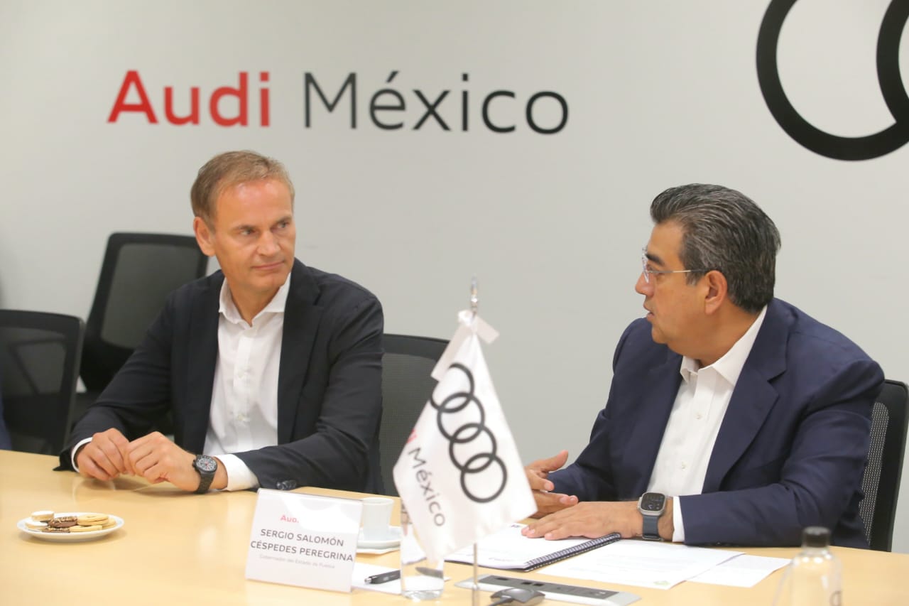 Sergio Salomón se reúne con directivos de Audi