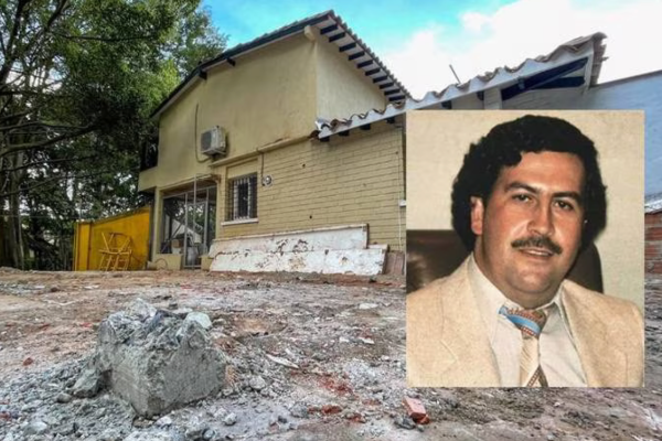 Casa de Pablo Escobar es demolida en Colombia