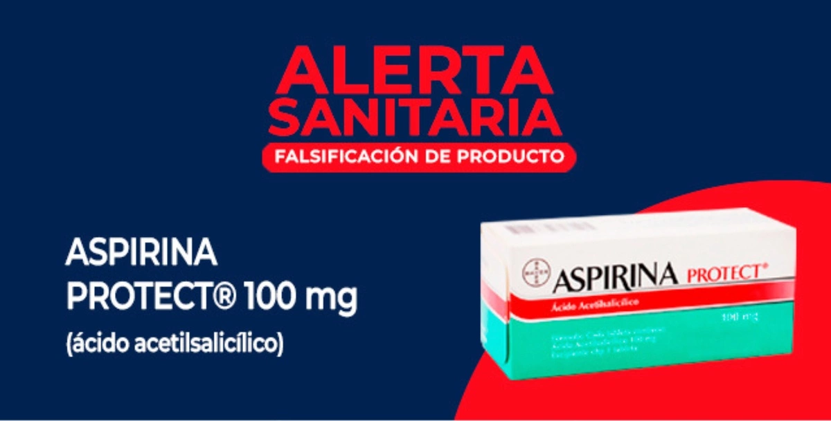 ¡Fíjate bien! alertan sobre venta de Aspirina Protect falsa