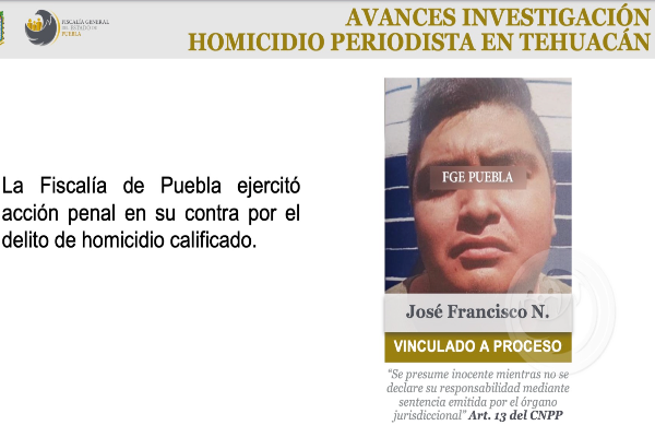 Implicado en asesinato de periodista en Tehuacán seguirá en prisión
