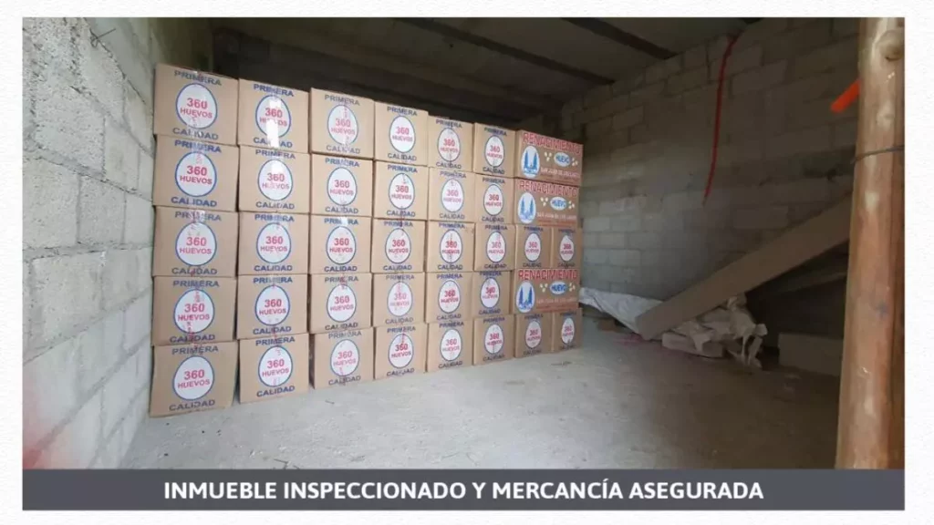 Localizan 385 cajas de huevo robadas en La Resurreción