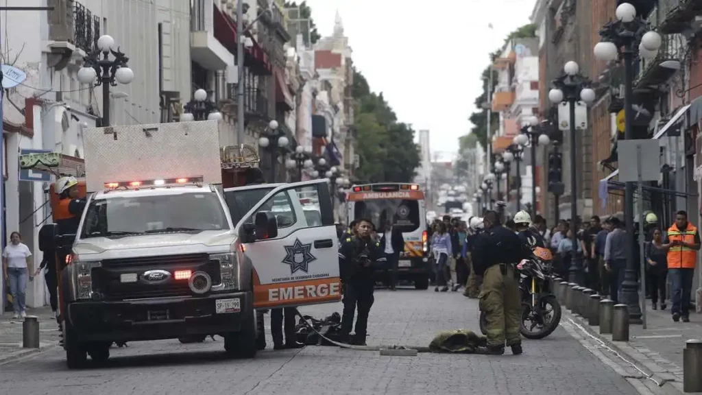 Supuesto olor a gas alertó a ciudadanos en el centro de Puebla