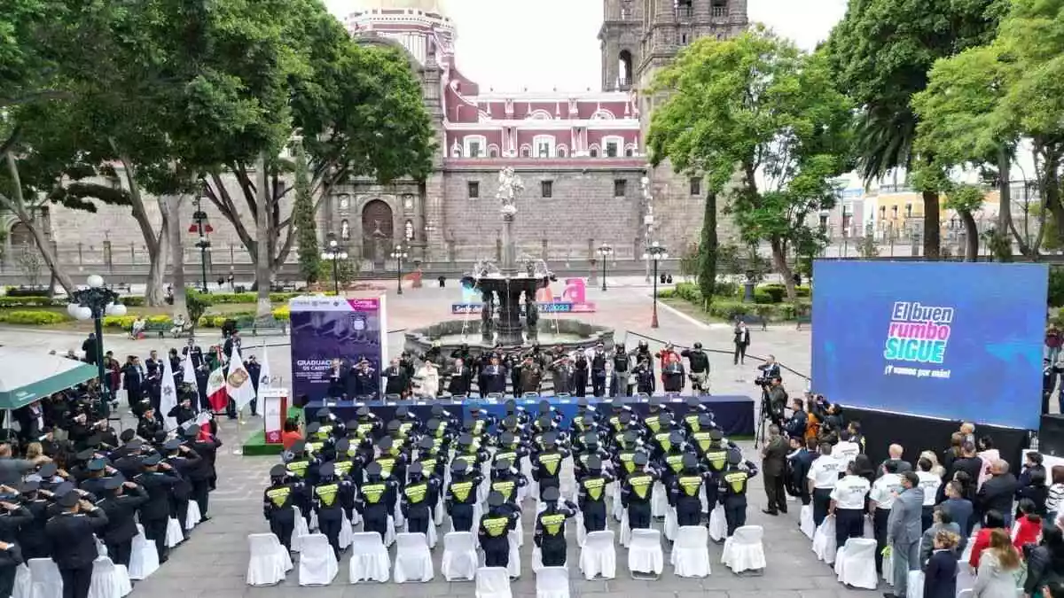 Se incorporan 46 nuevos policías a la SSC Puebla