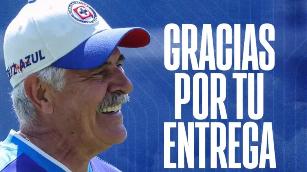 "Tuca" Ferreti es cesado como DT de Cruz Azul