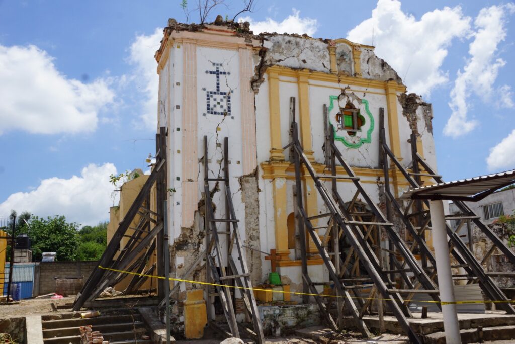 Inmueble histórico dañado por el sismo de 2017